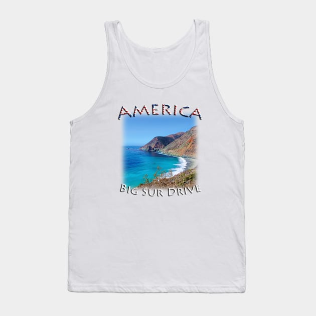 America - Big Sur Drive Tank Top by TouristMerch